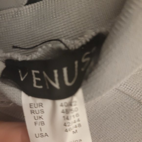 NWT Venus Bidycon Bandage Dress Silver - Figure-tracing Hour Glass - Picture 12 of 14